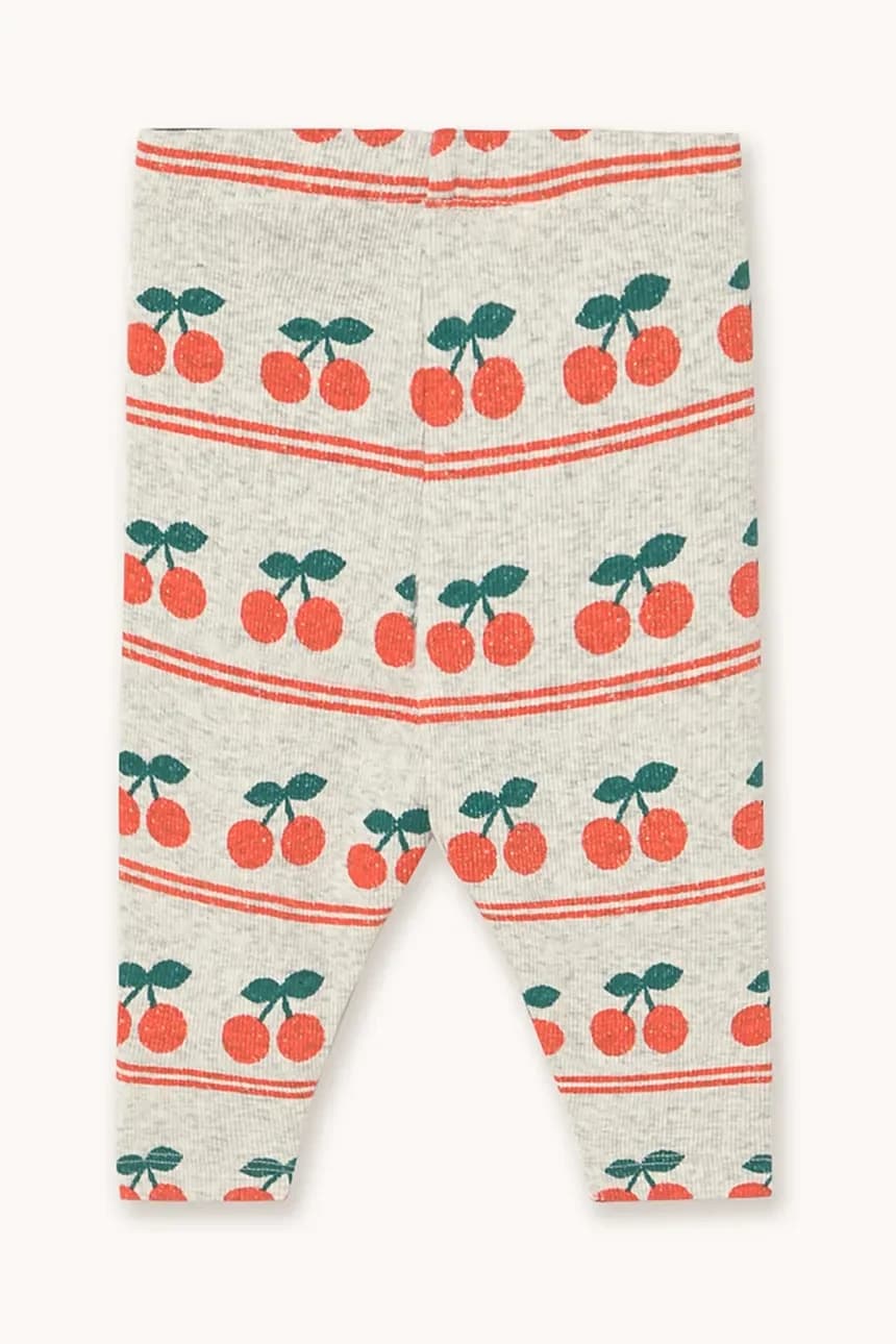 Хлопковые детские леггинсы CHERRY PATTERN RIB BABY PANT - фото 2