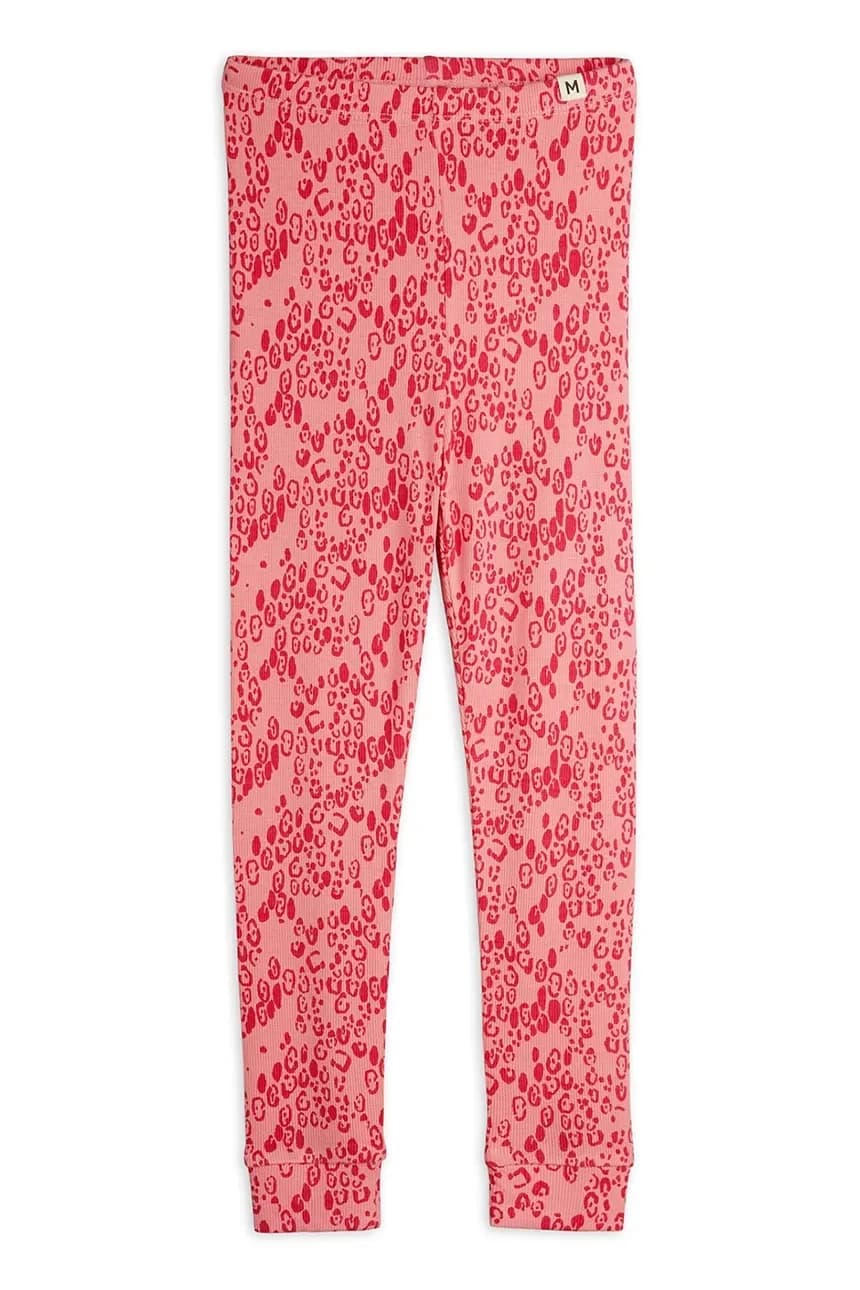 Детские леопардовые мини-леггинсы