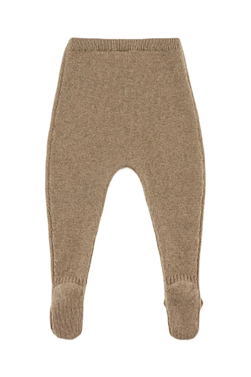 Леггинсы Matsie из мериносовой шерсти, шерстяные слипы для малышей с изображением медвежонка - фото 2