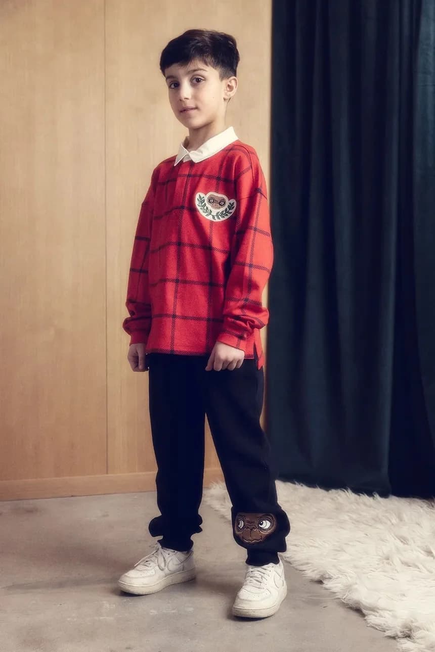 Детские хлопковые спортивные штаны E.T.