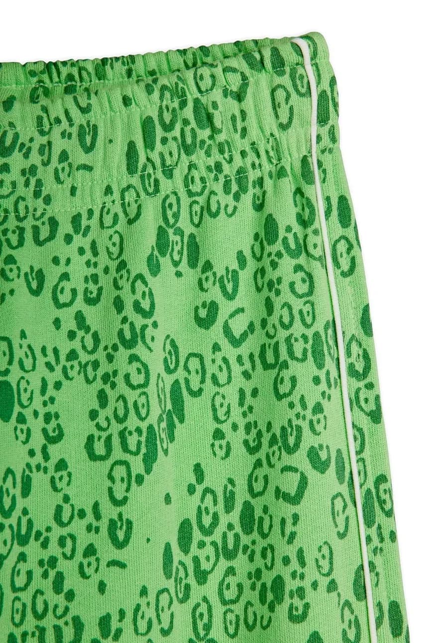 Детские хлопковые спортивные штаны Мини леопард - фото 3