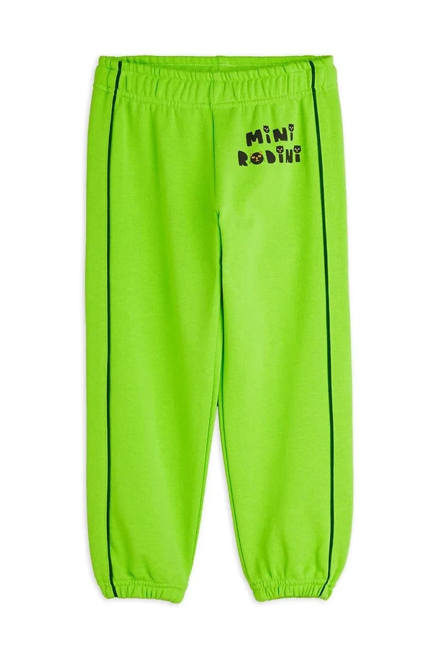 Детские хлопковые спортивные штаны Mini Rodini Cats - фото 2