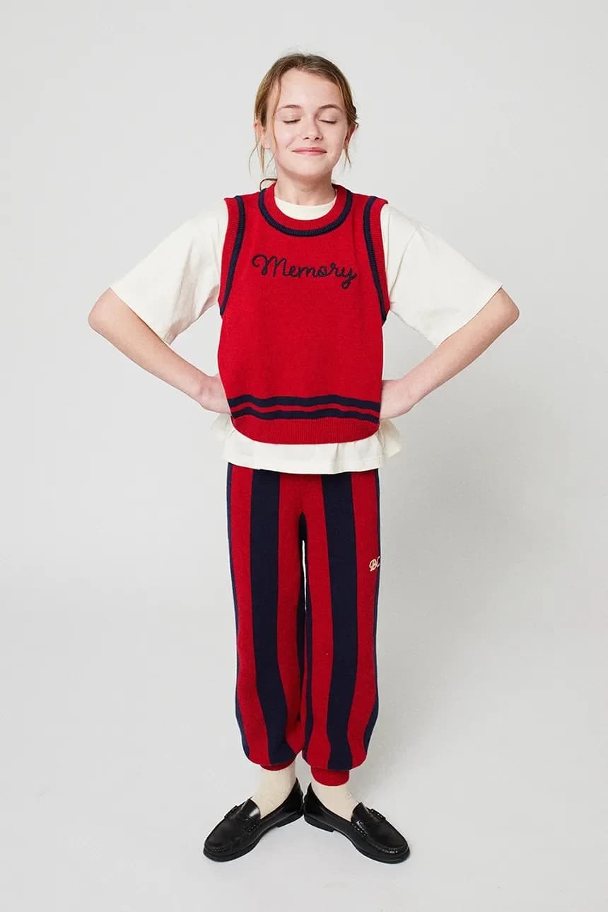 Детские хлопковые брюки в полоску