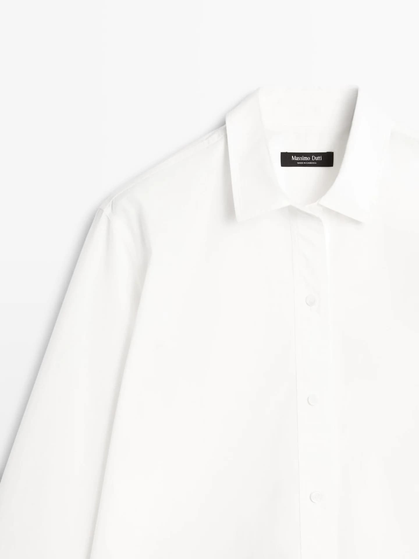 Рубашка из 100% хлопка, поплина - фото 6