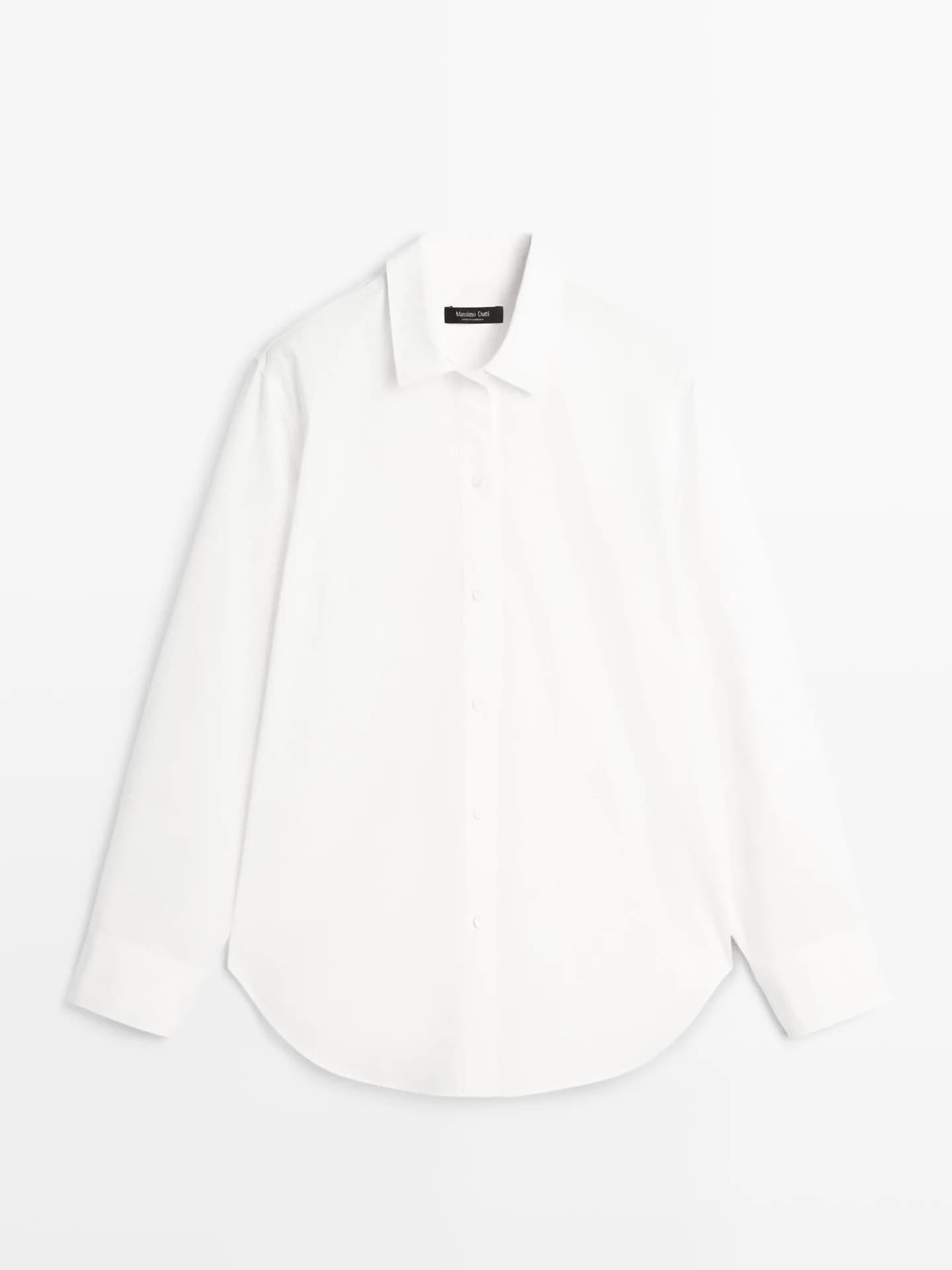 Рубашка из 100% хлопка, поплина - фото 8