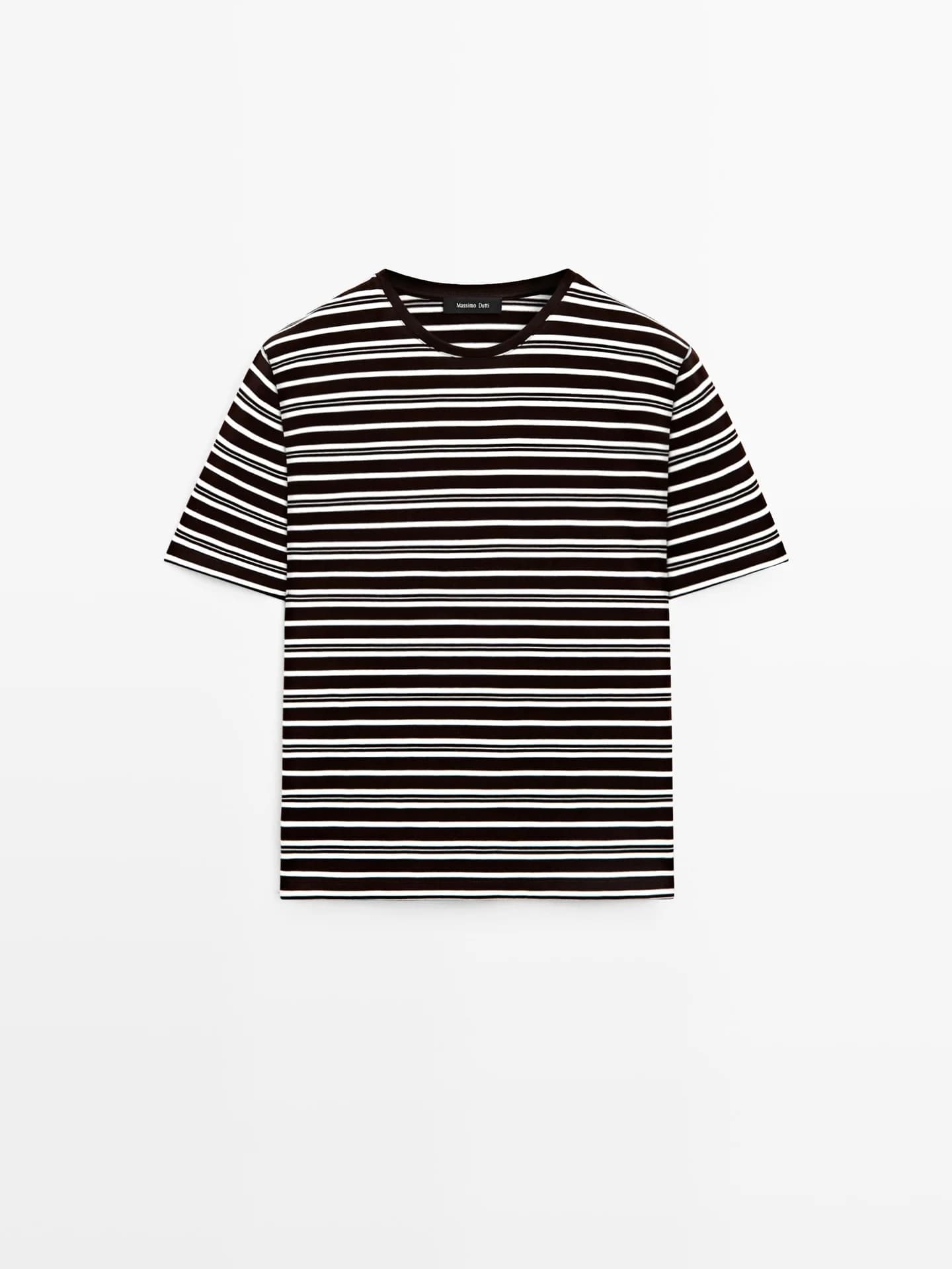 Полосатая футболка с короткими рукавами - фото 2