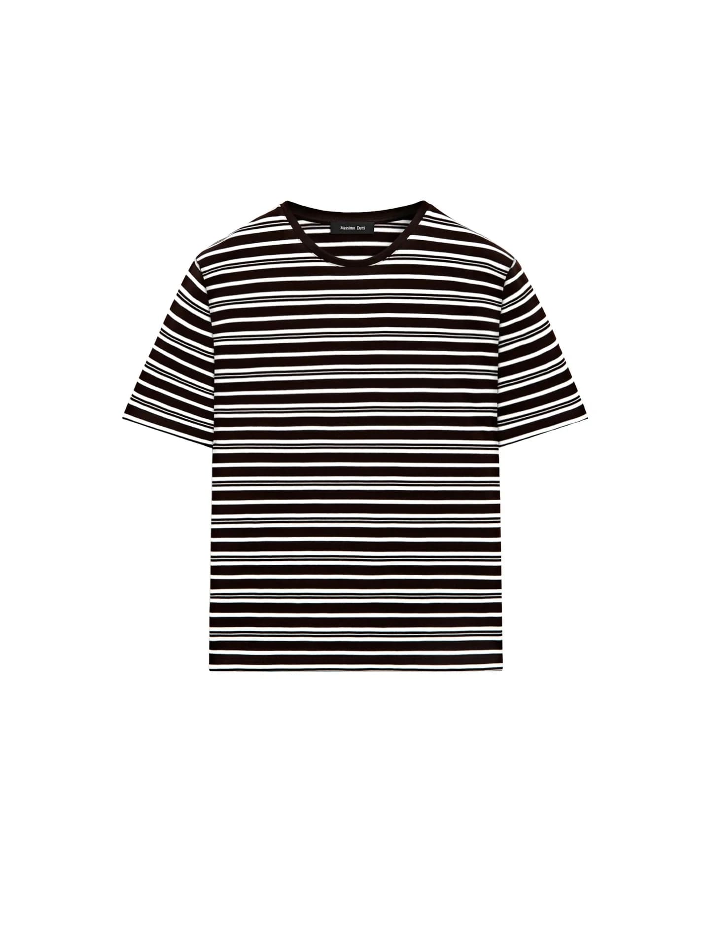 Полосатая футболка с короткими рукавами - фото 8