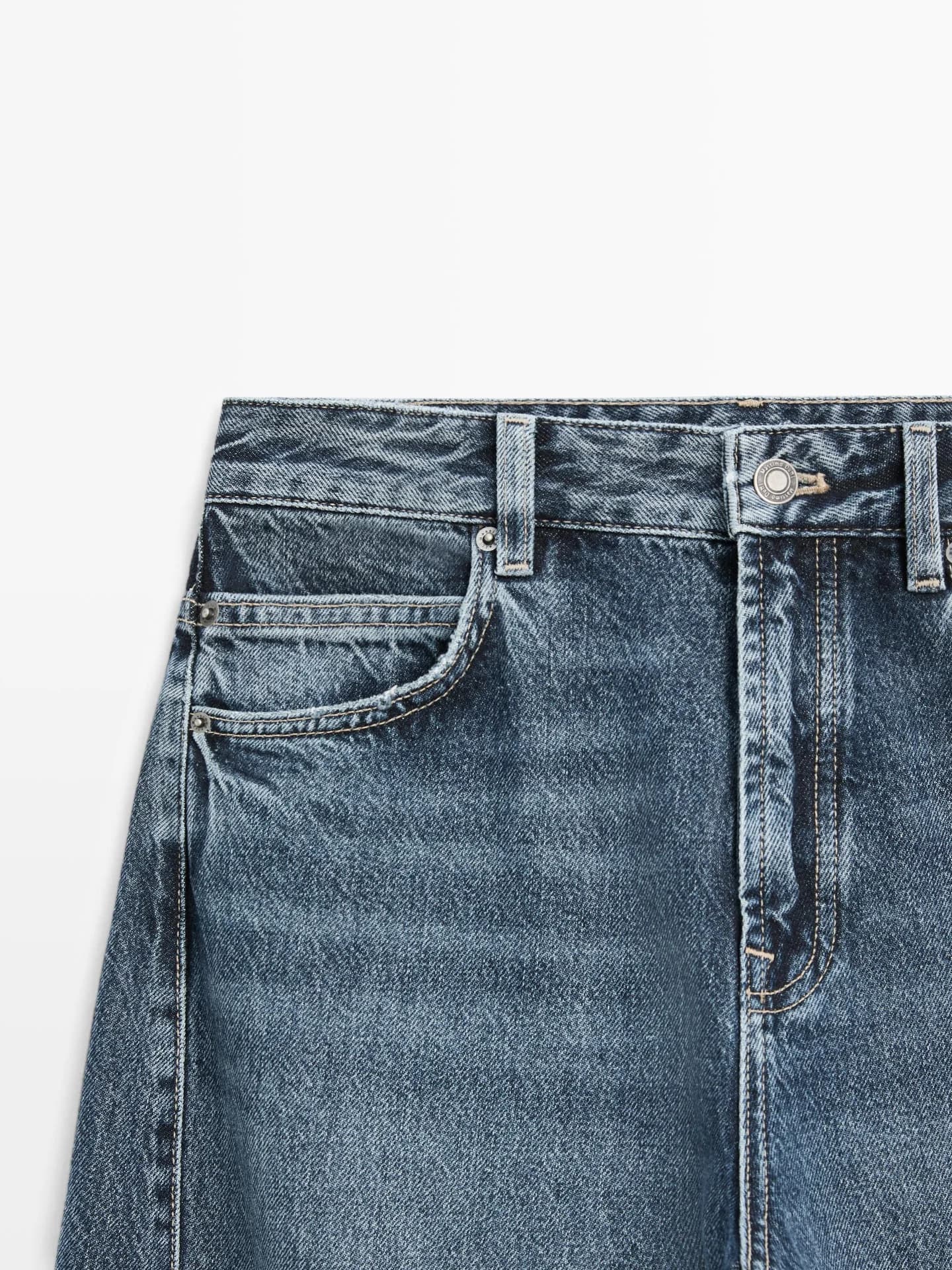 джинсы прямого кроя - фото 5