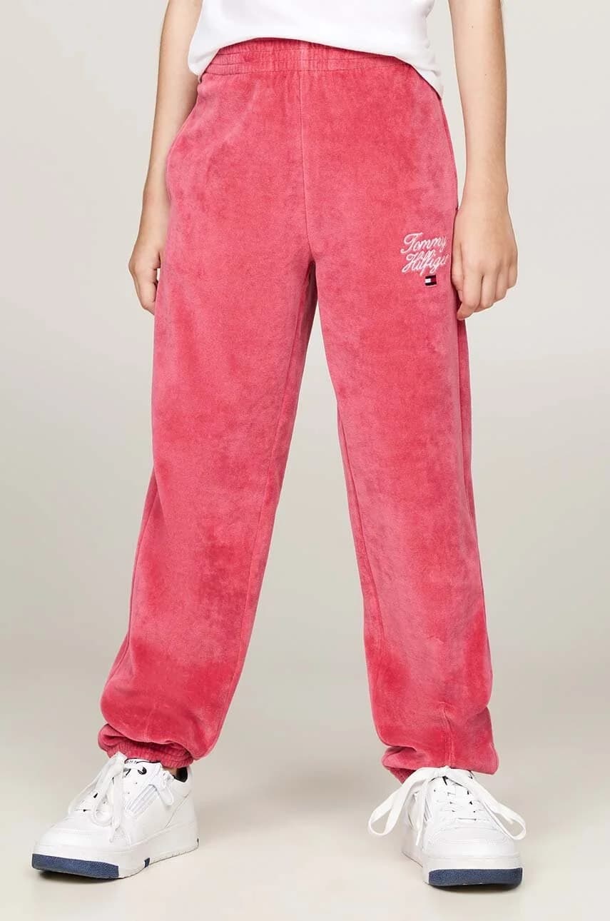 Детские спортивные штаны TH SCRIPT VELOR PANT - фото 4