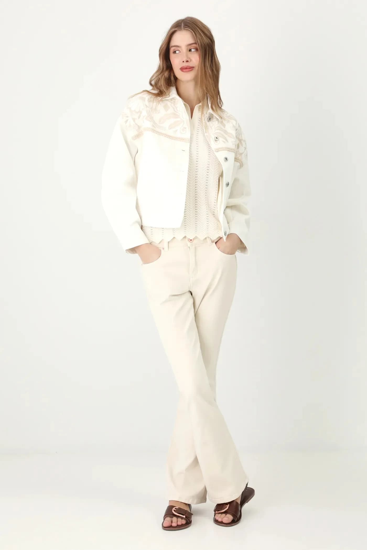 Хлопковая джинсовая куртка - фото 2