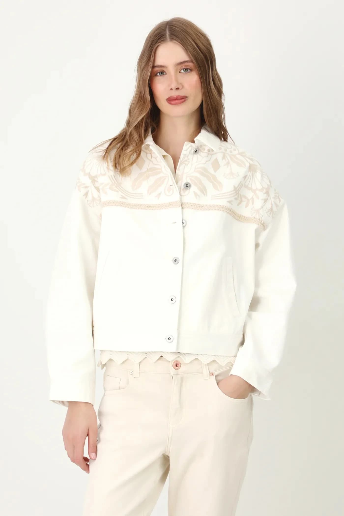 Хлопковая джинсовая куртка - фото 4