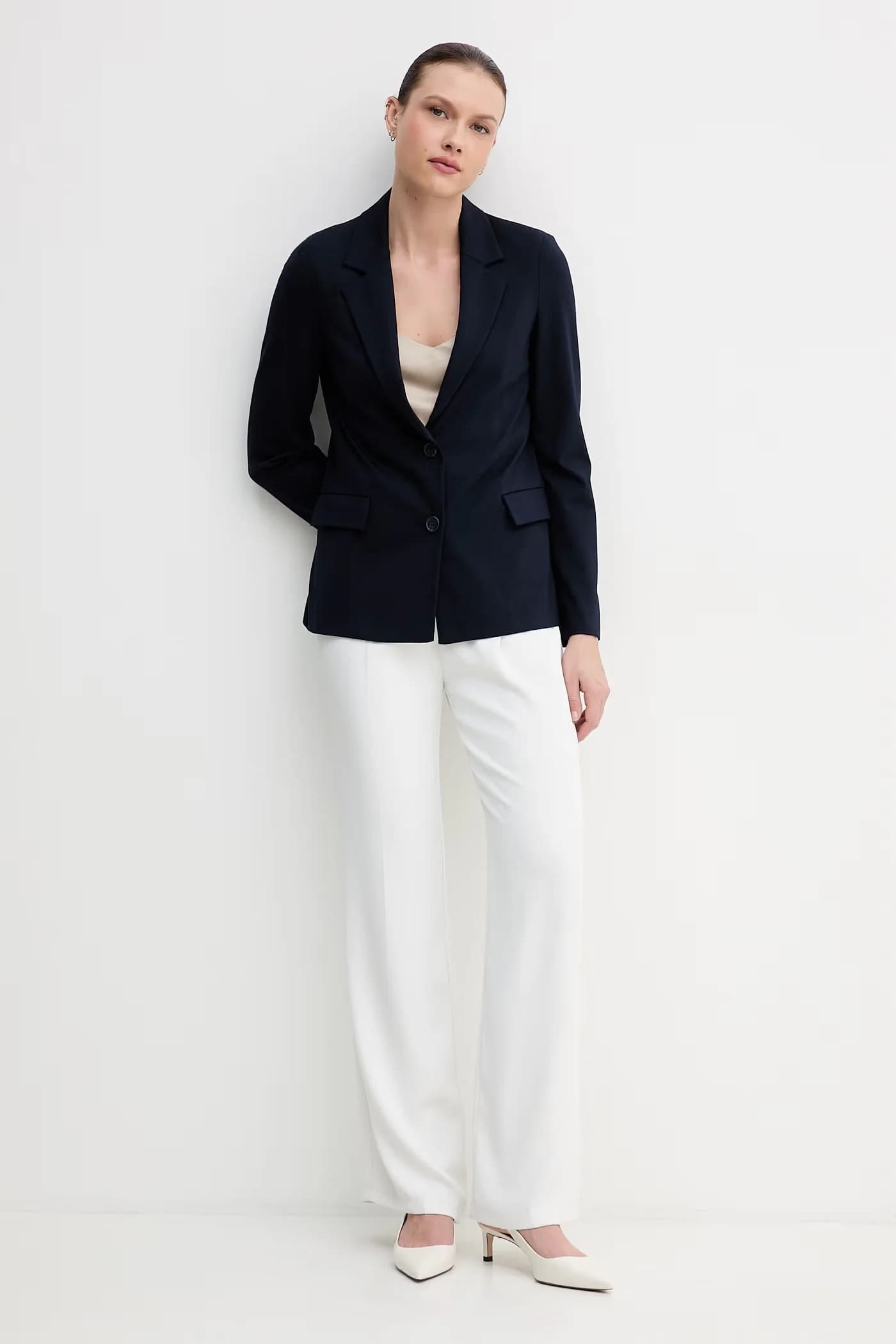 Женский однобортный пиджак из вискозы - фото 2