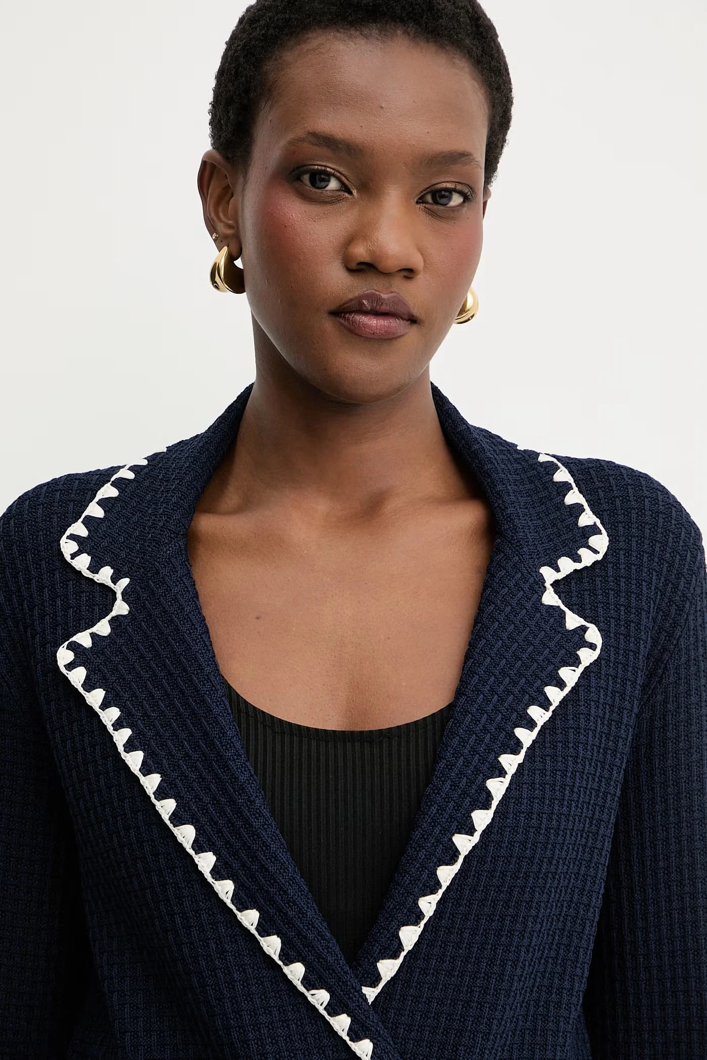 Женский двубортный пиджак из вискозы Cosmica - фото 4