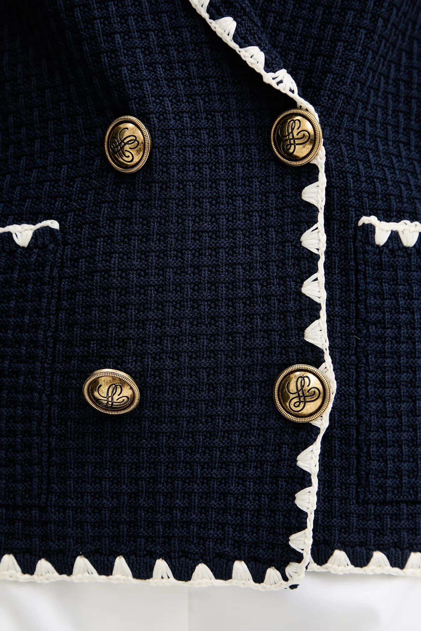 Женский двубортный пиджак из вискозы Cosmica - фото 5