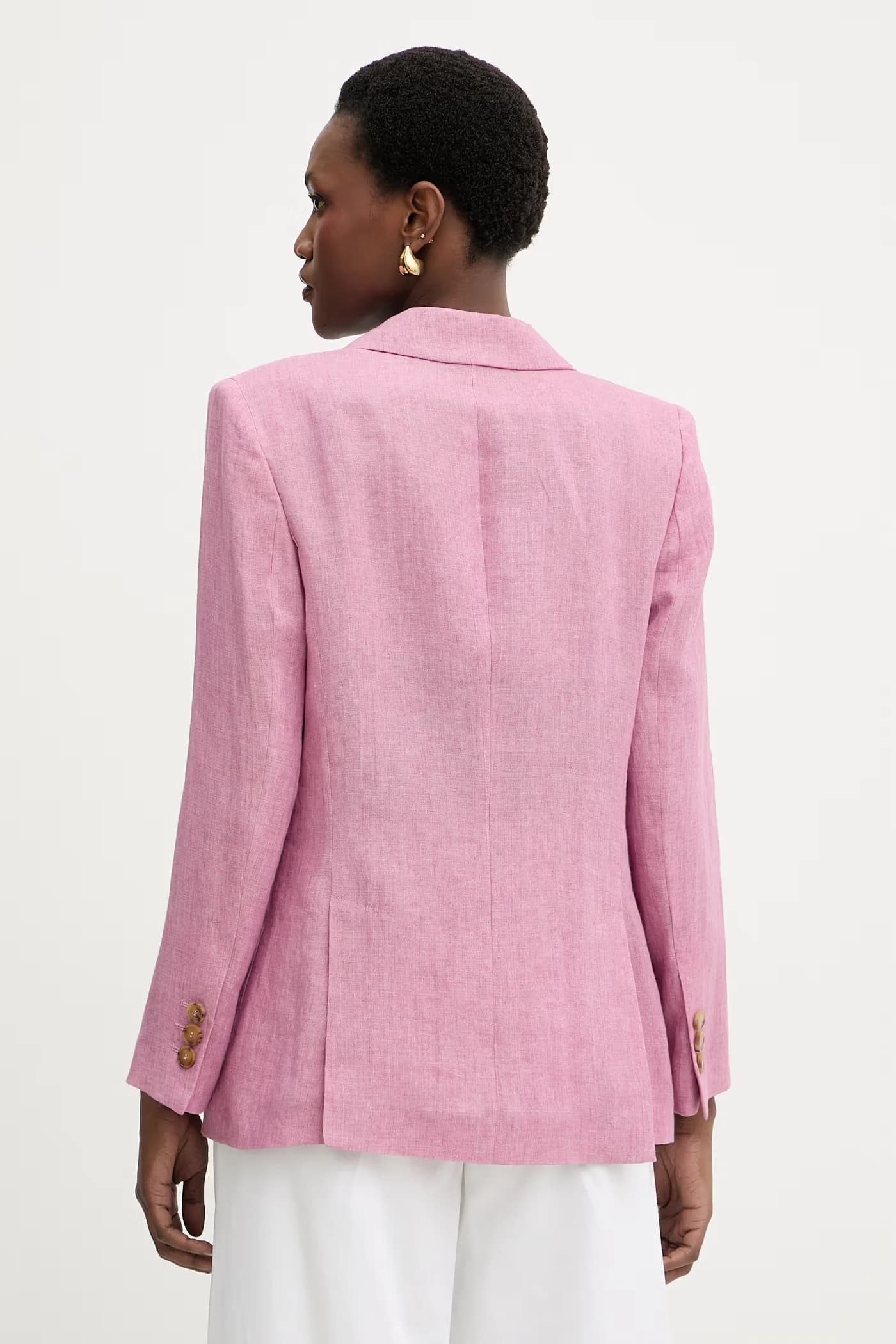 Женский однобортный льняной пиджак Vetrate - фото 3