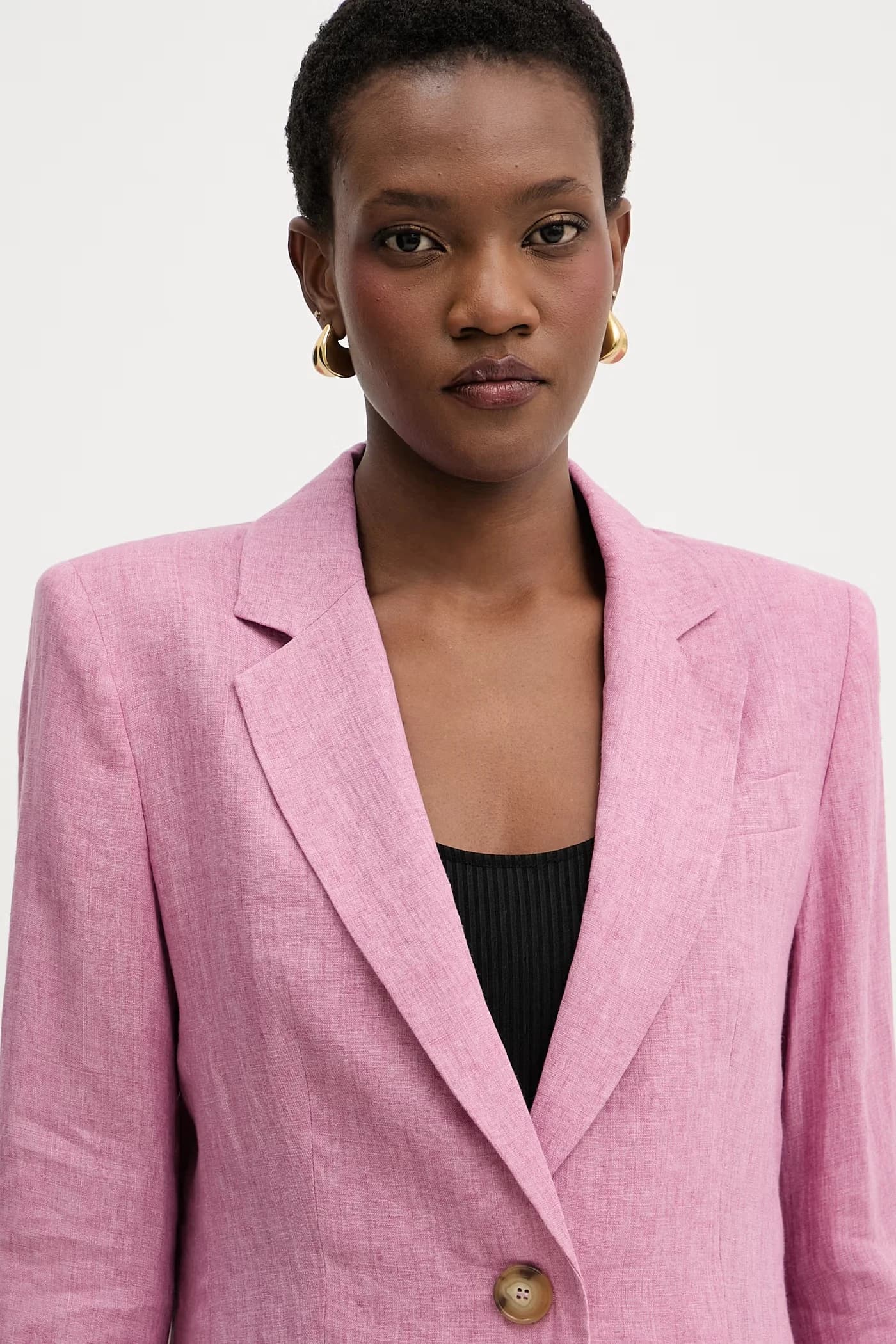 Женский однобортный льняной пиджак Vetrate - фото 4