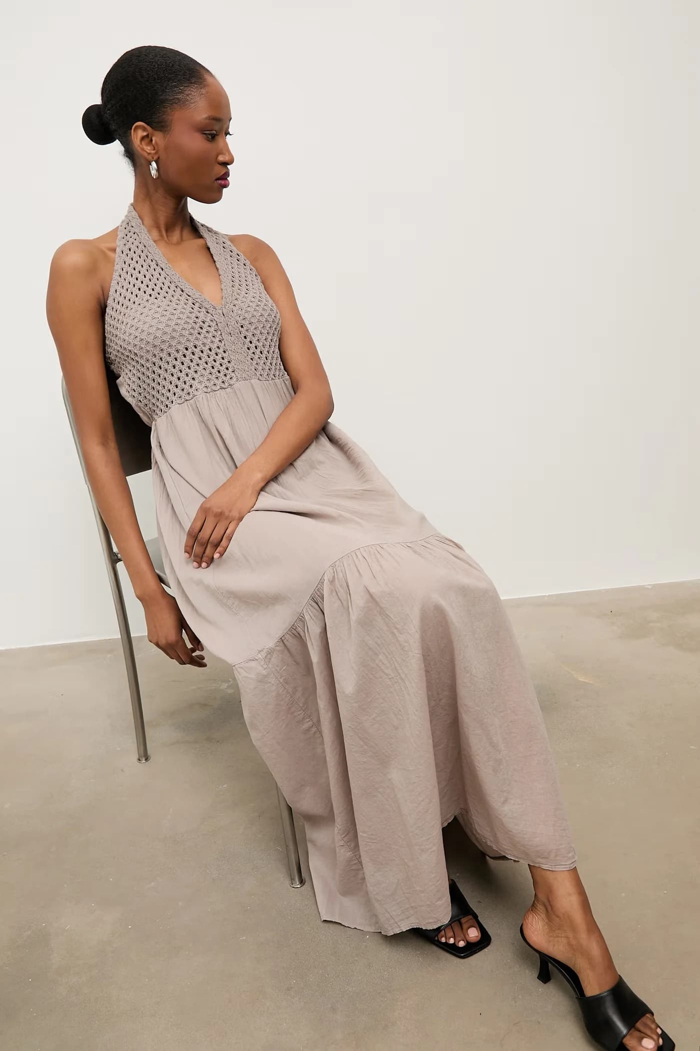 Хлопковое платье в стиле бэби-долл