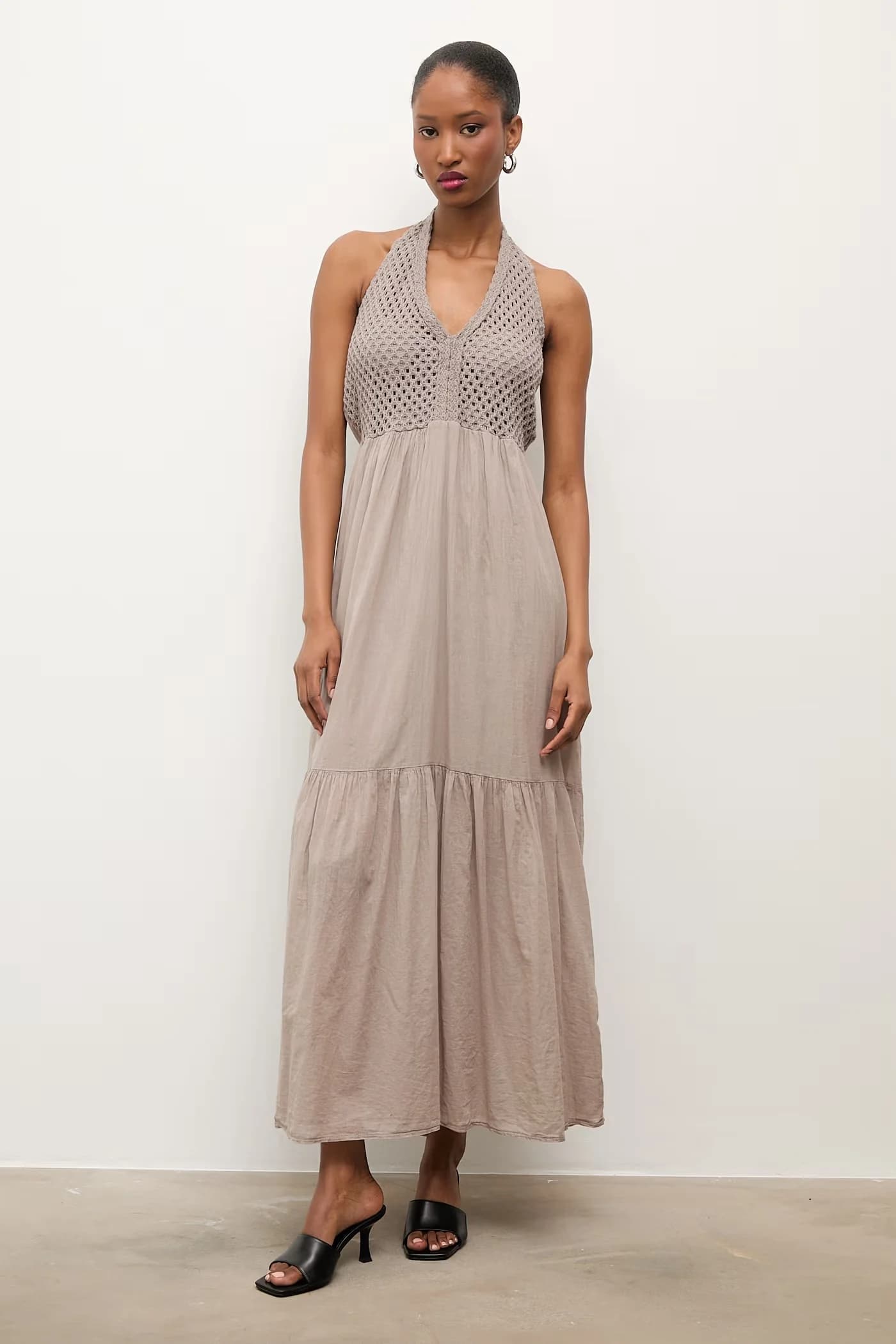 Хлопковое платье в стиле бэби-долл - фото 2