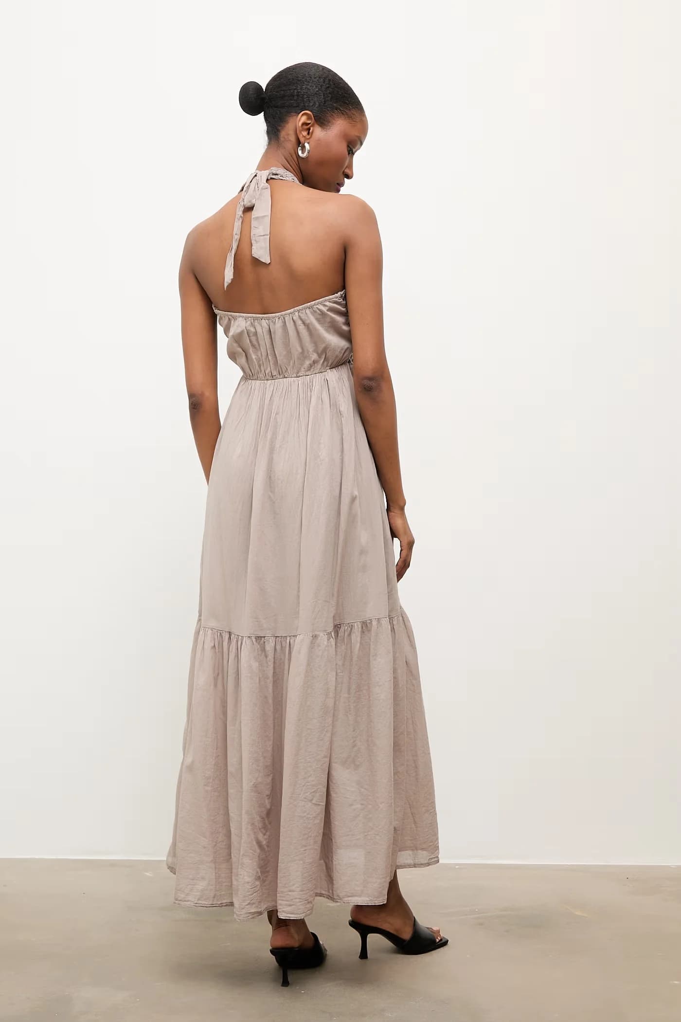 Хлопковое платье в стиле бэби-долл - фото 3