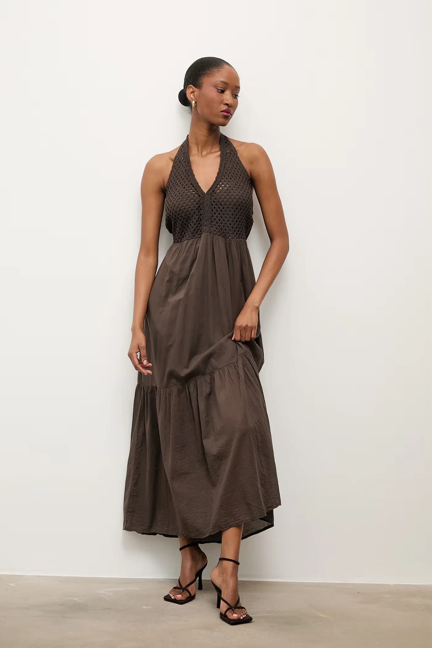 Хлопковое платье в стиле бэби-долл