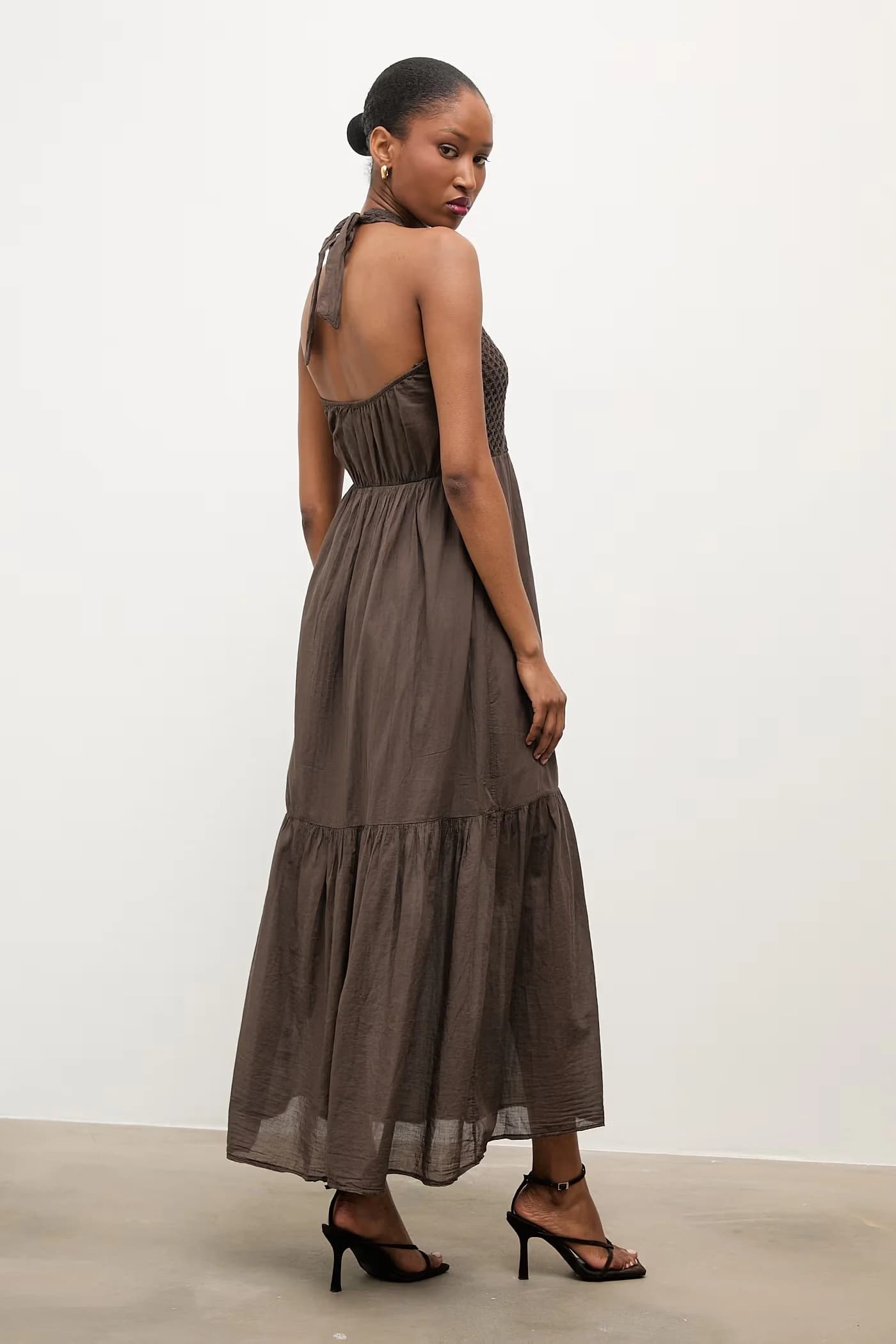 Хлопковое платье в стиле бэби-долл - фото 3