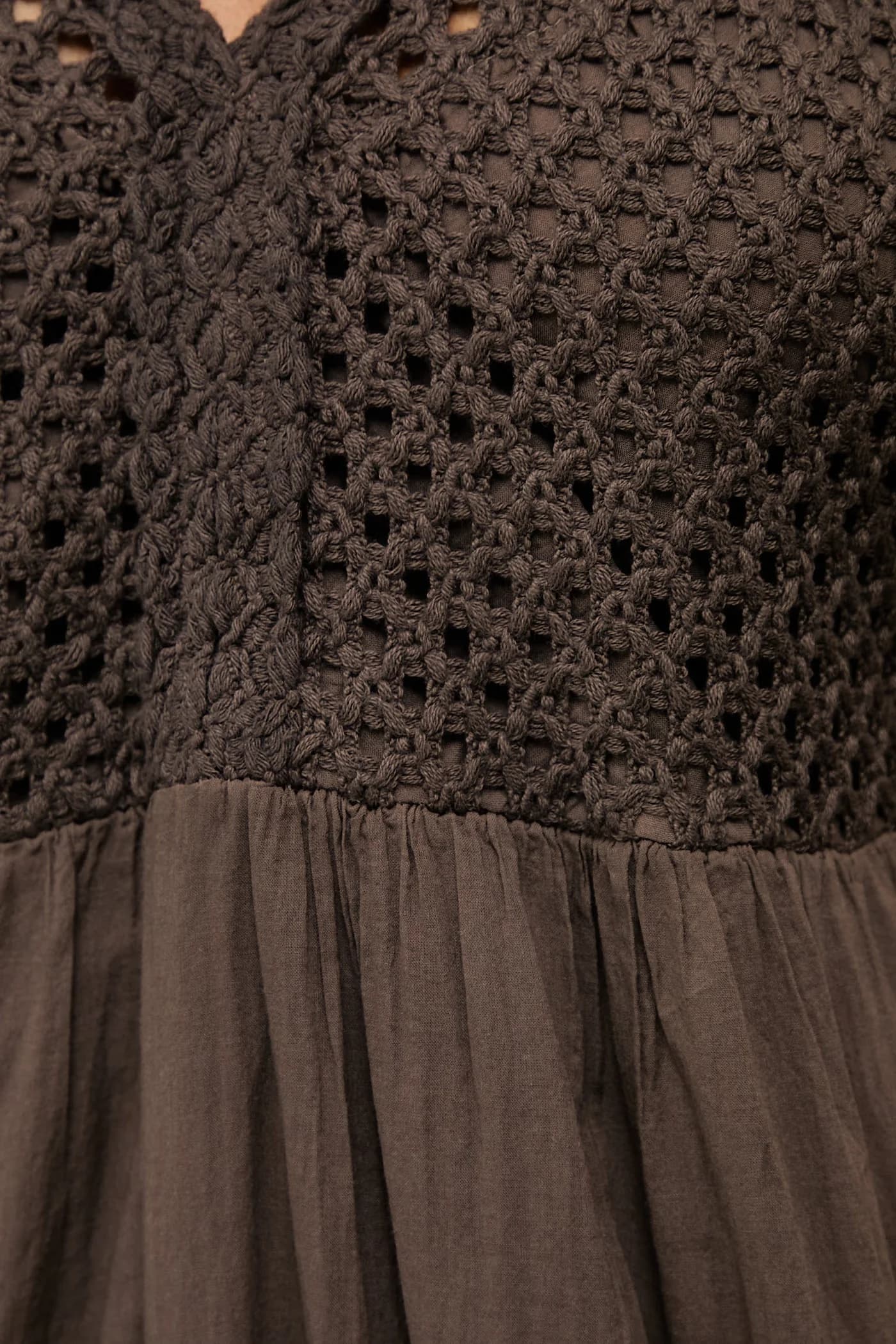 Хлопковое платье в стиле бэби-долл - фото 5