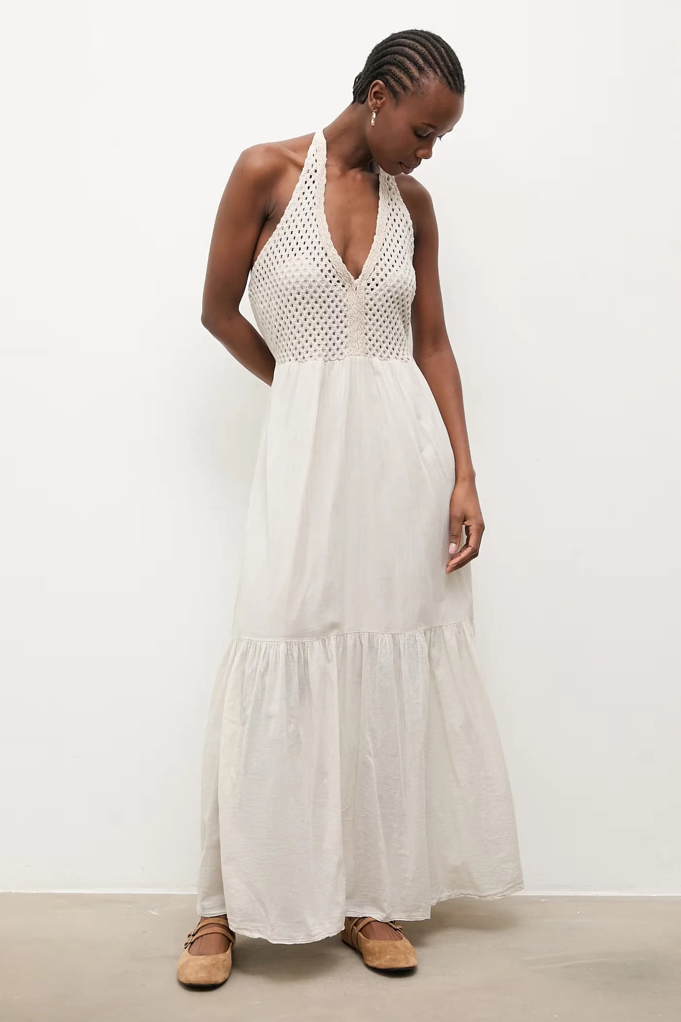 Хлопковое платье в стиле бэби-долл