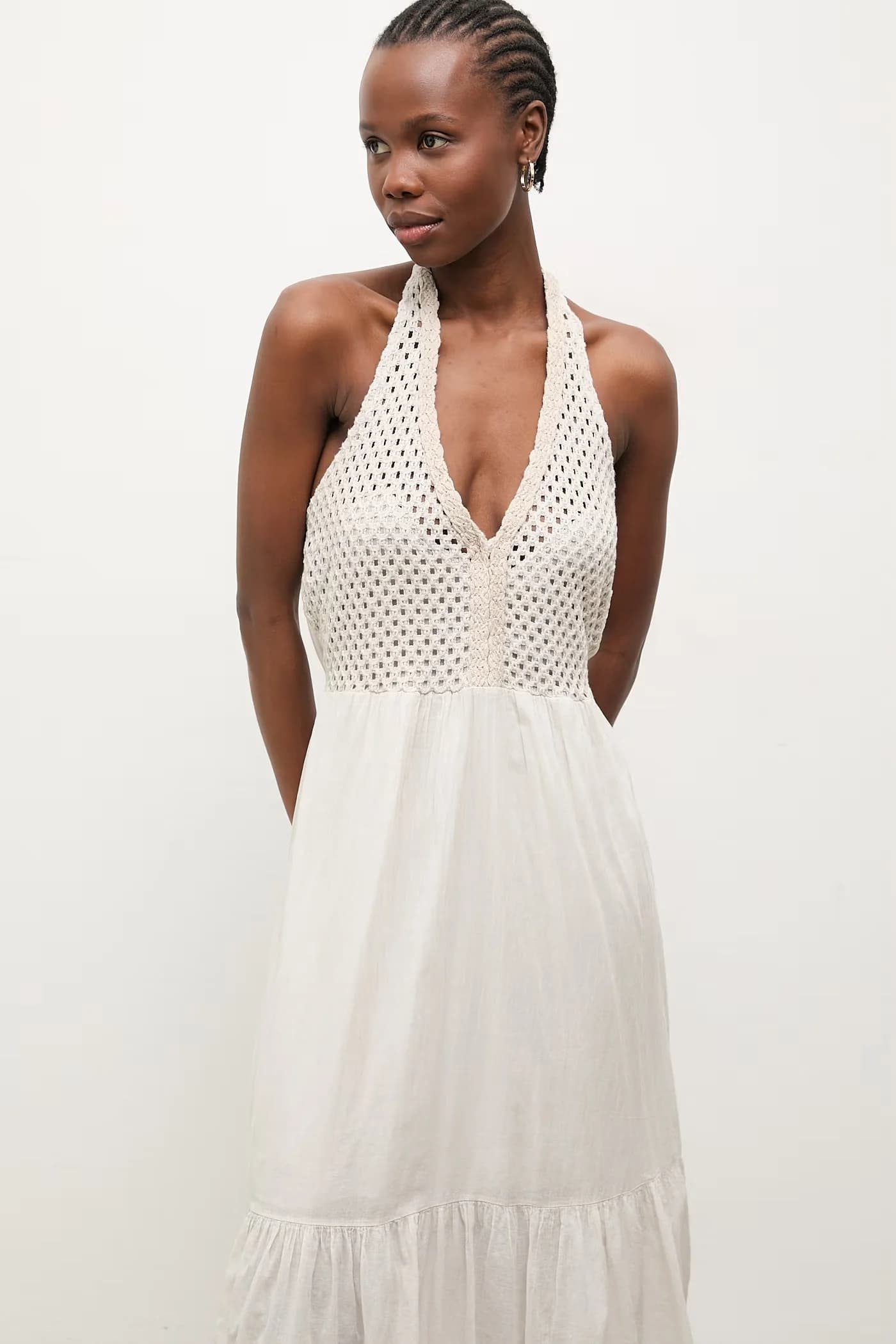 Хлопковое платье в стиле бэби-долл - фото 2