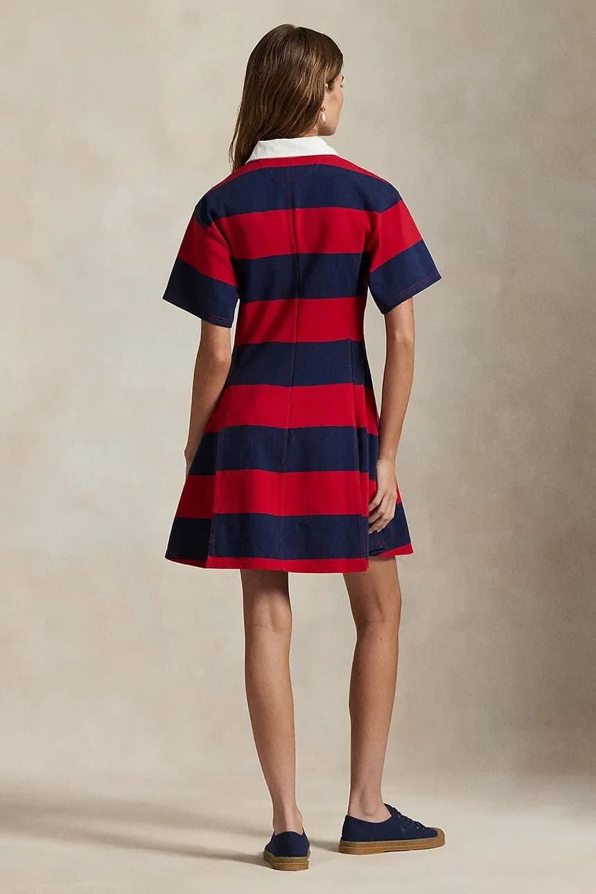 Расклешенное хлопковое платье - фото 2