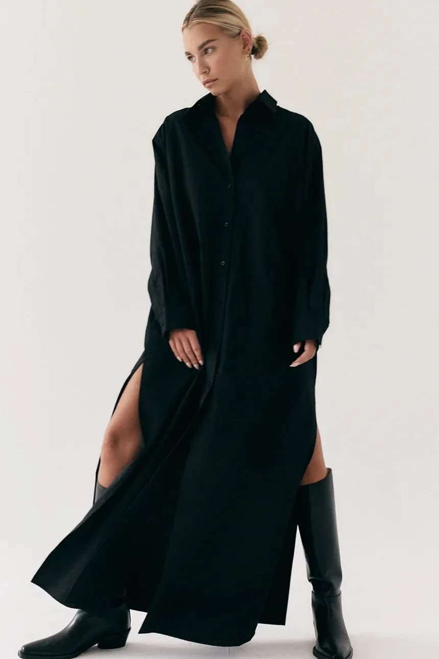 платье-рубашка MEIE из хлопка