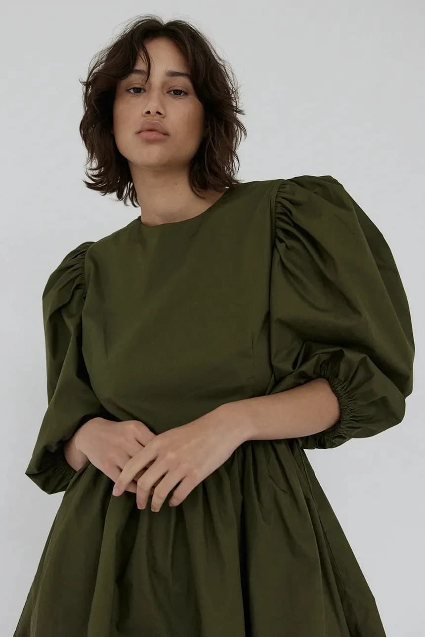 Расклешенное платье KAWAI из хлопка - фото 6