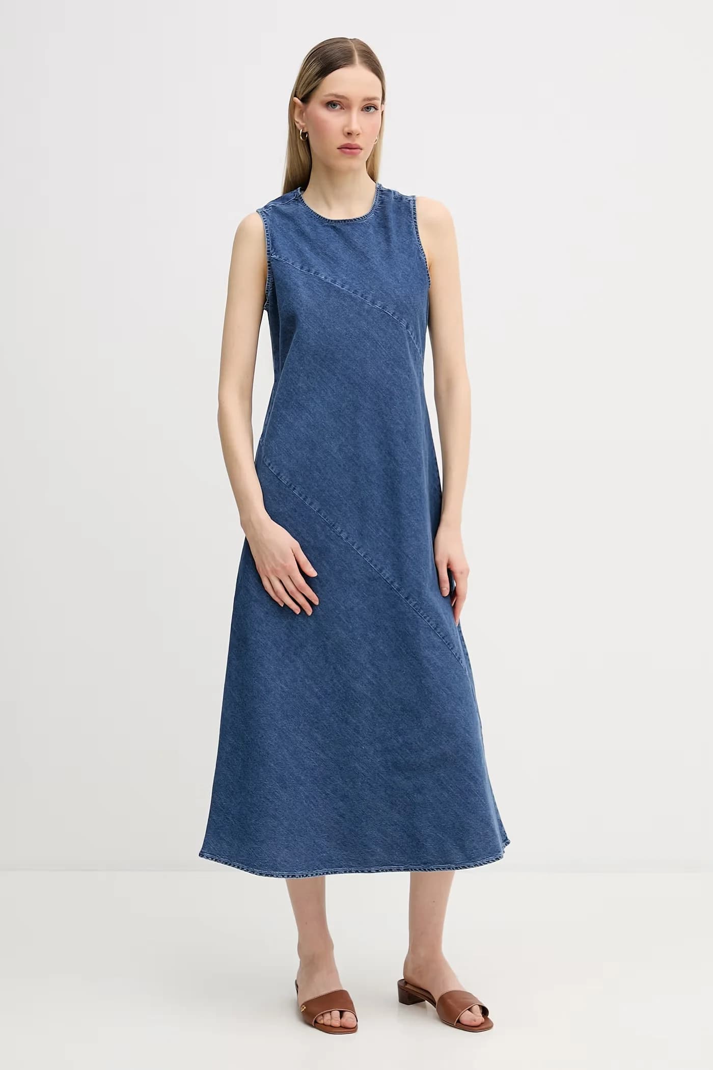 Джинсовое летнее платье - фото 2