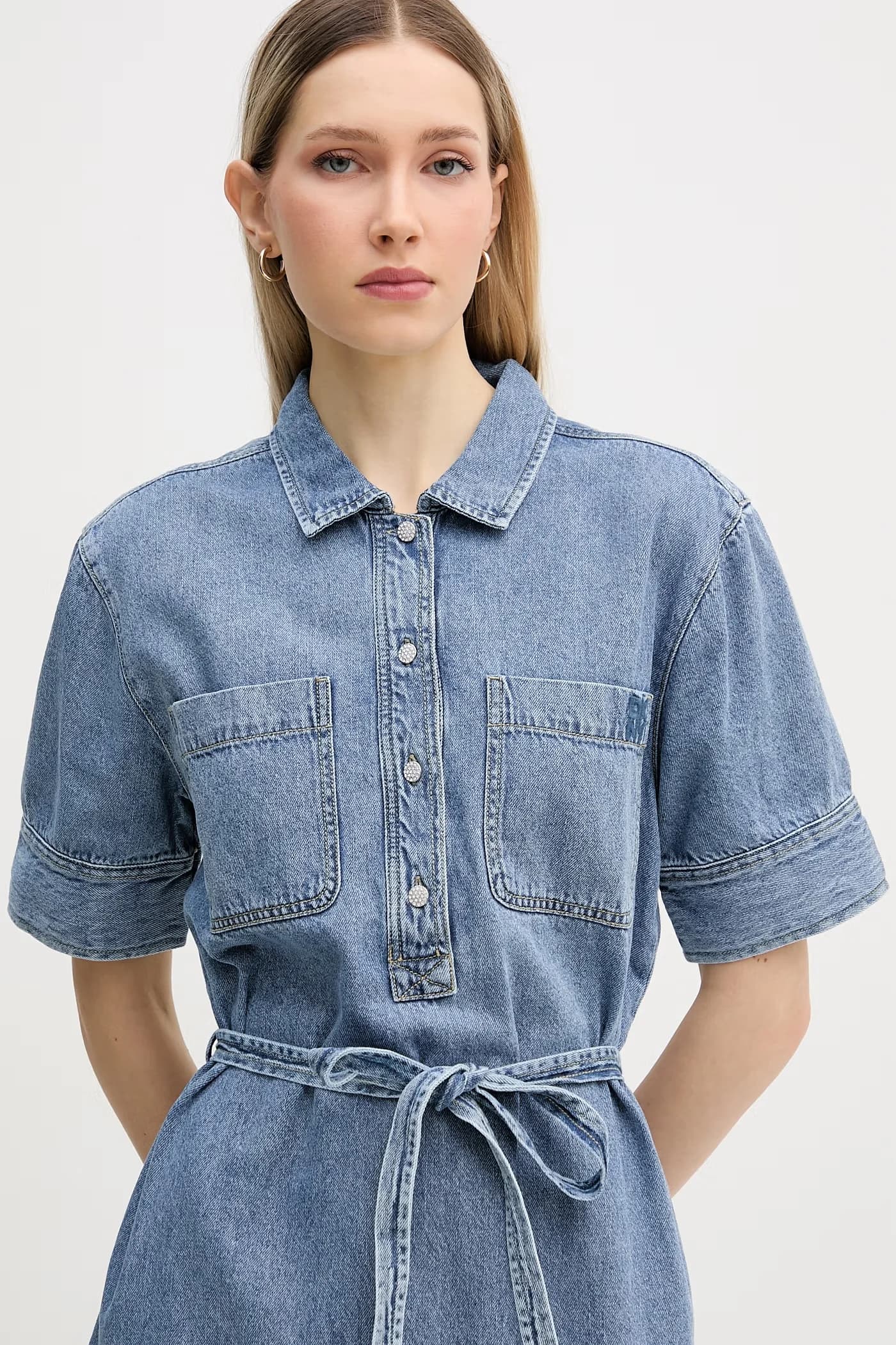 Джинсовое летнее платье - фото 4