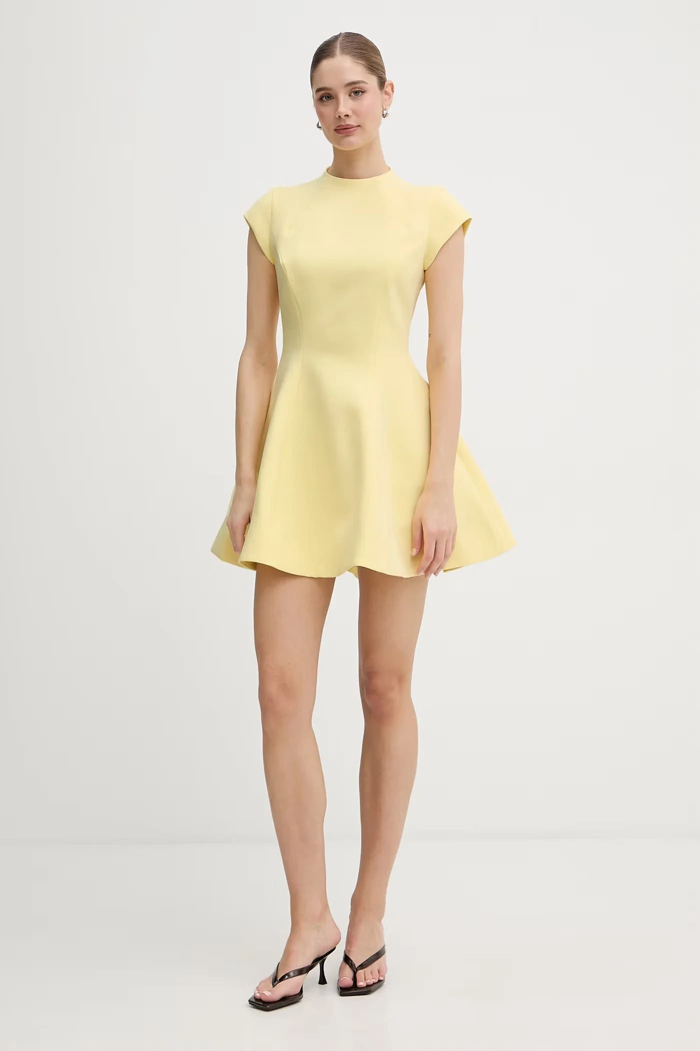 Расклешенное платье с вискозой - фото 2