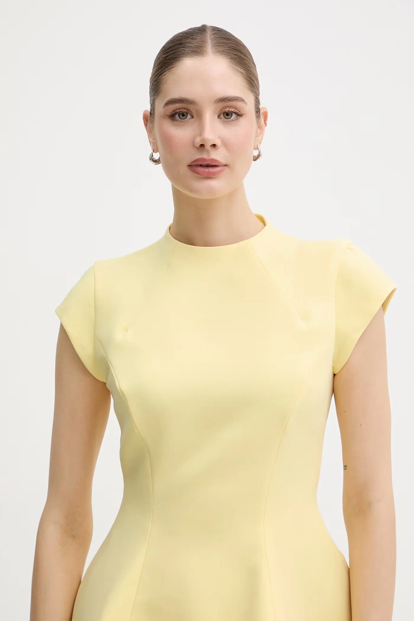 Расклешенное платье с вискозой - фото 4