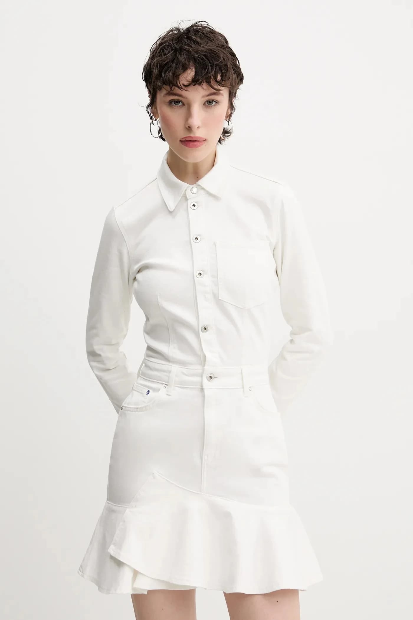 Джинсовое платье - фото 2