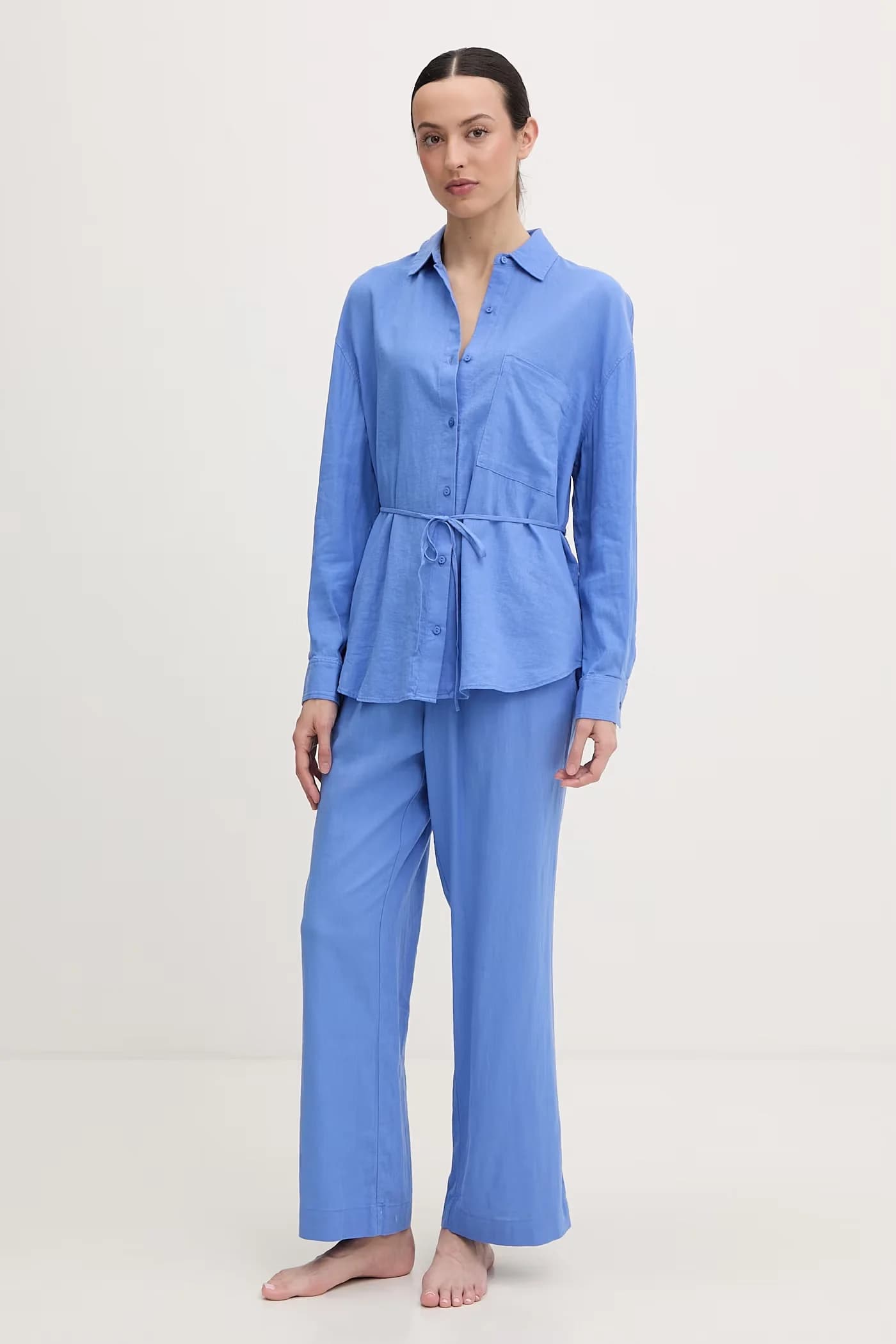 Пляжные брюки из льна - фото 2