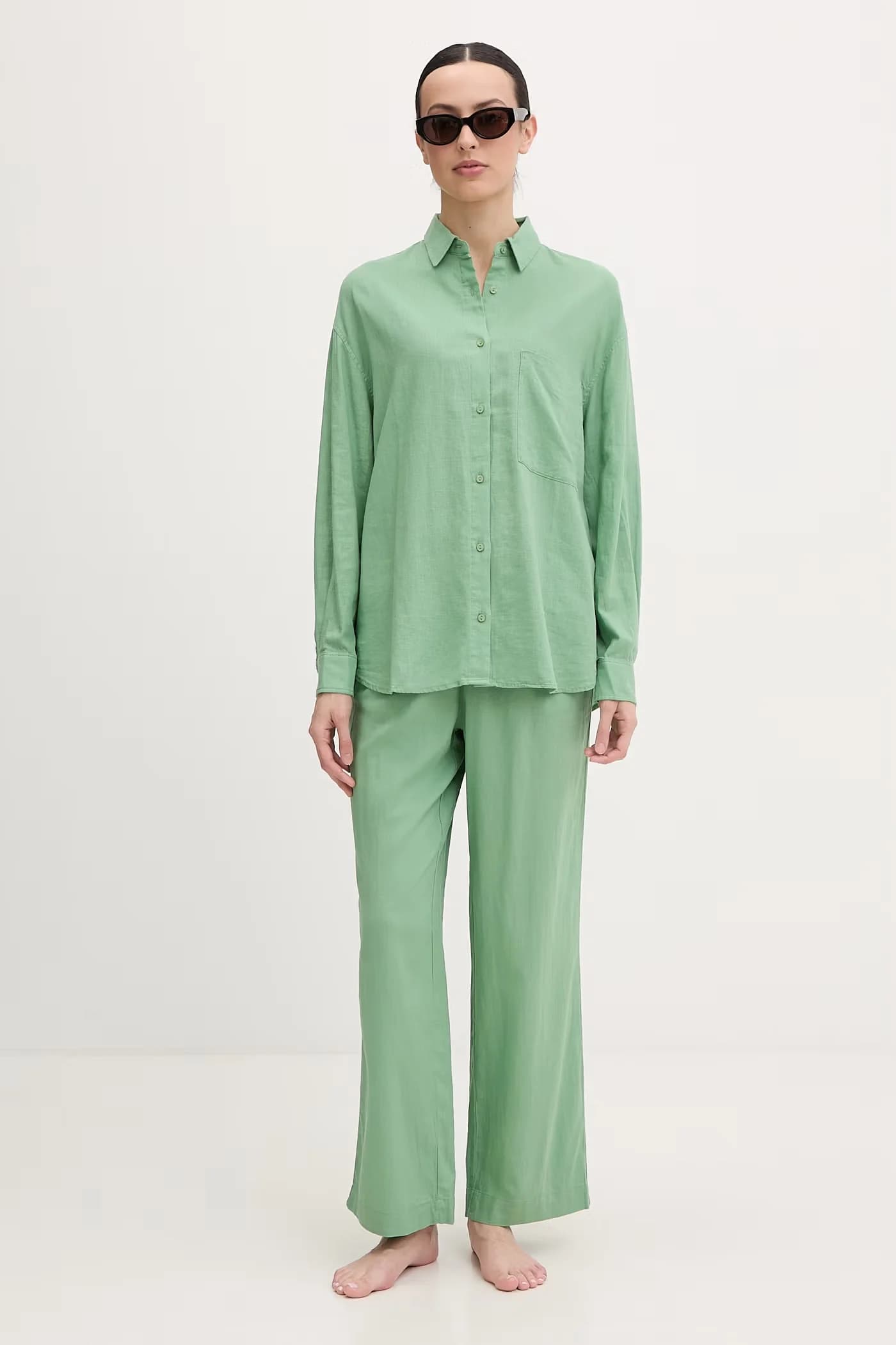 Пляжные брюки из льна - фото 2