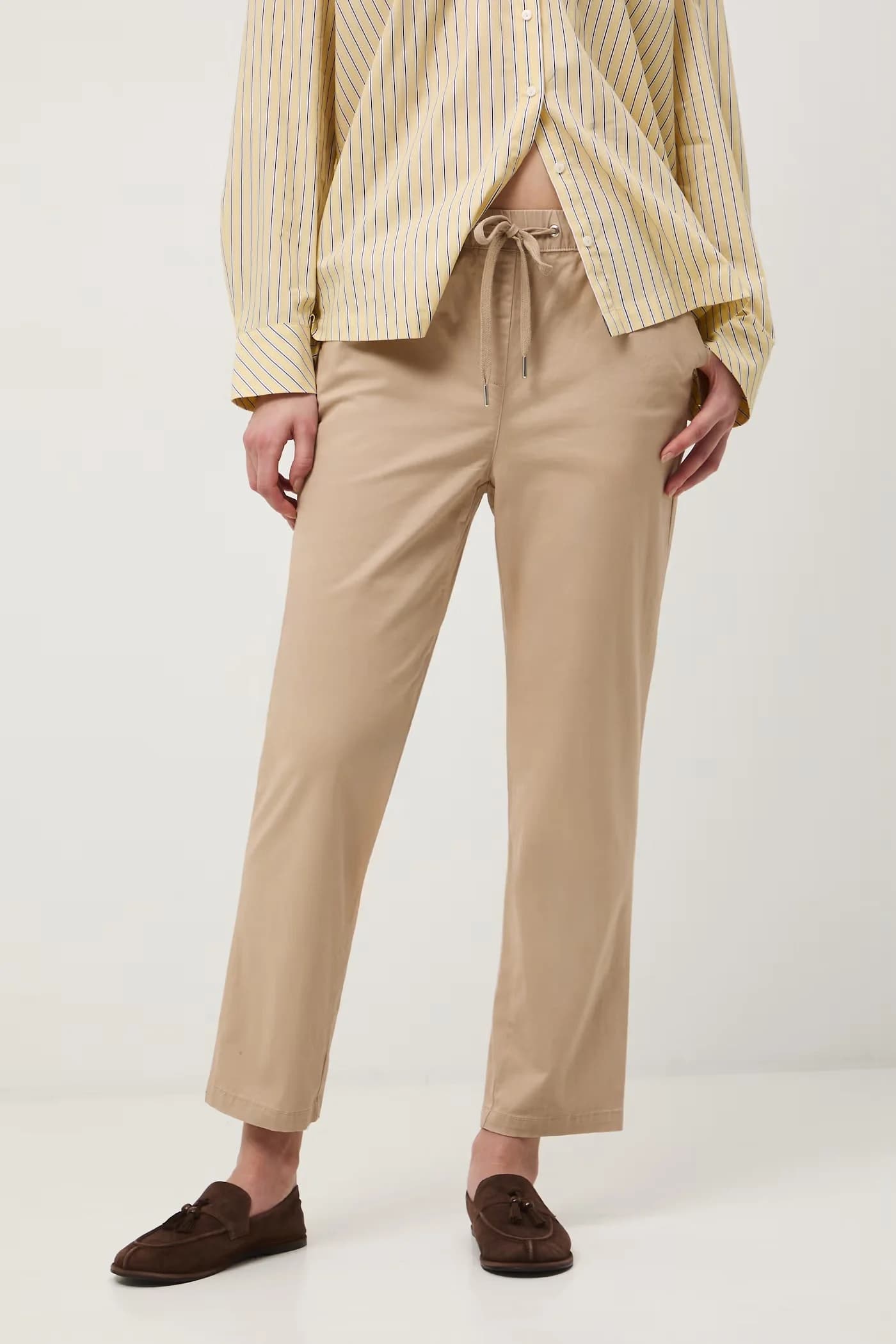 Женские чиносы из хлопка с эластаном - фото 2