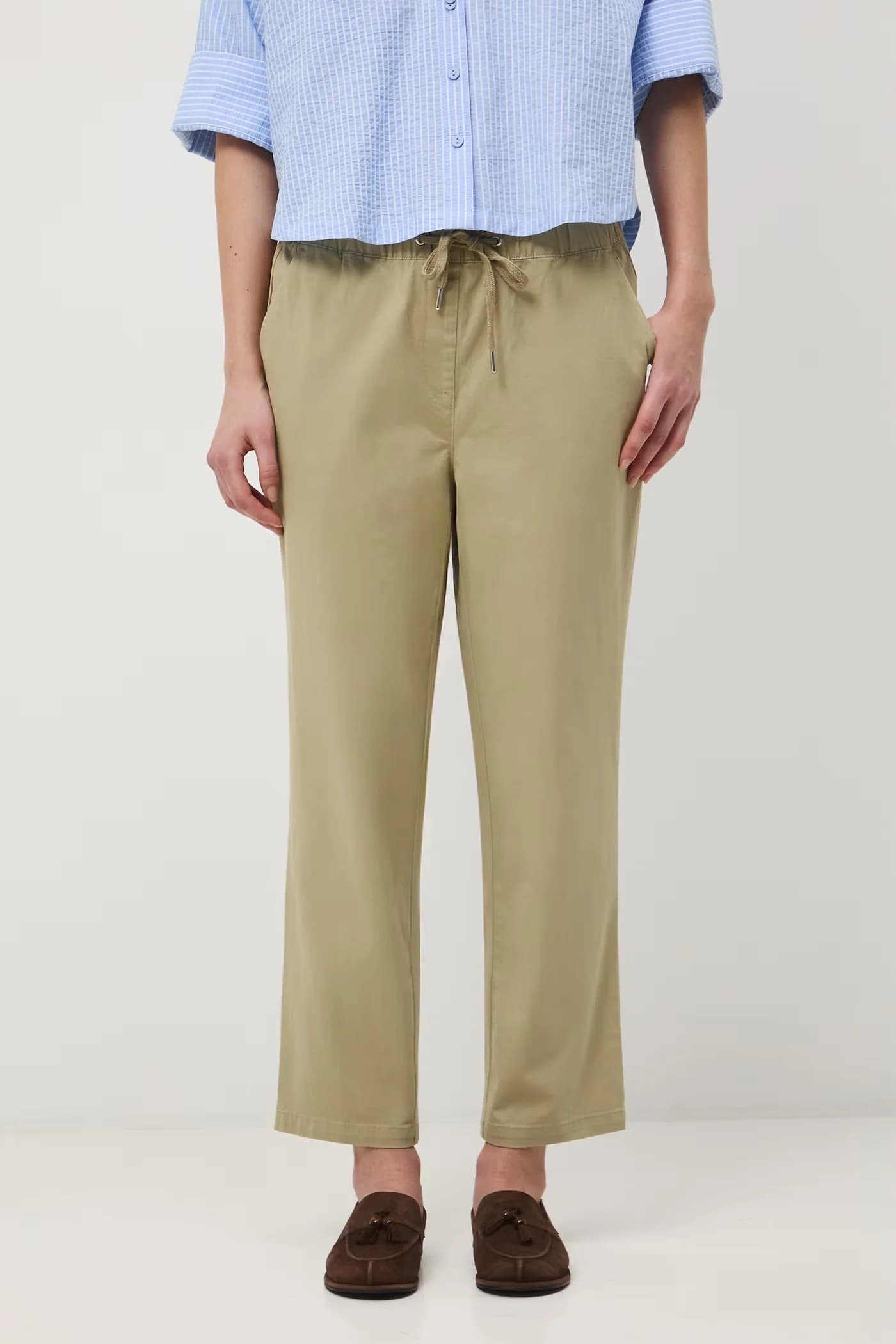 Женские чиносы из хлопка с эластаном - фото 2