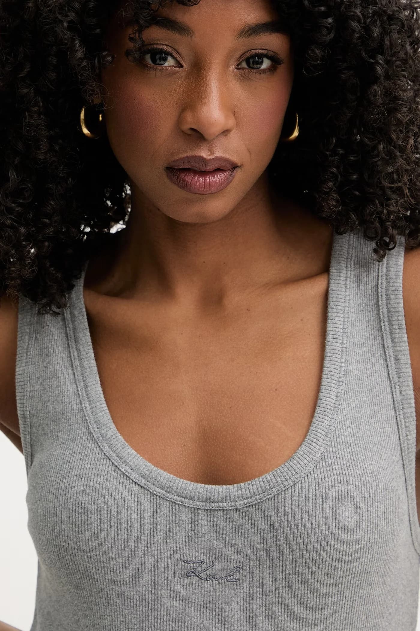 Женский хлопковый топ с эластаном - фото 4