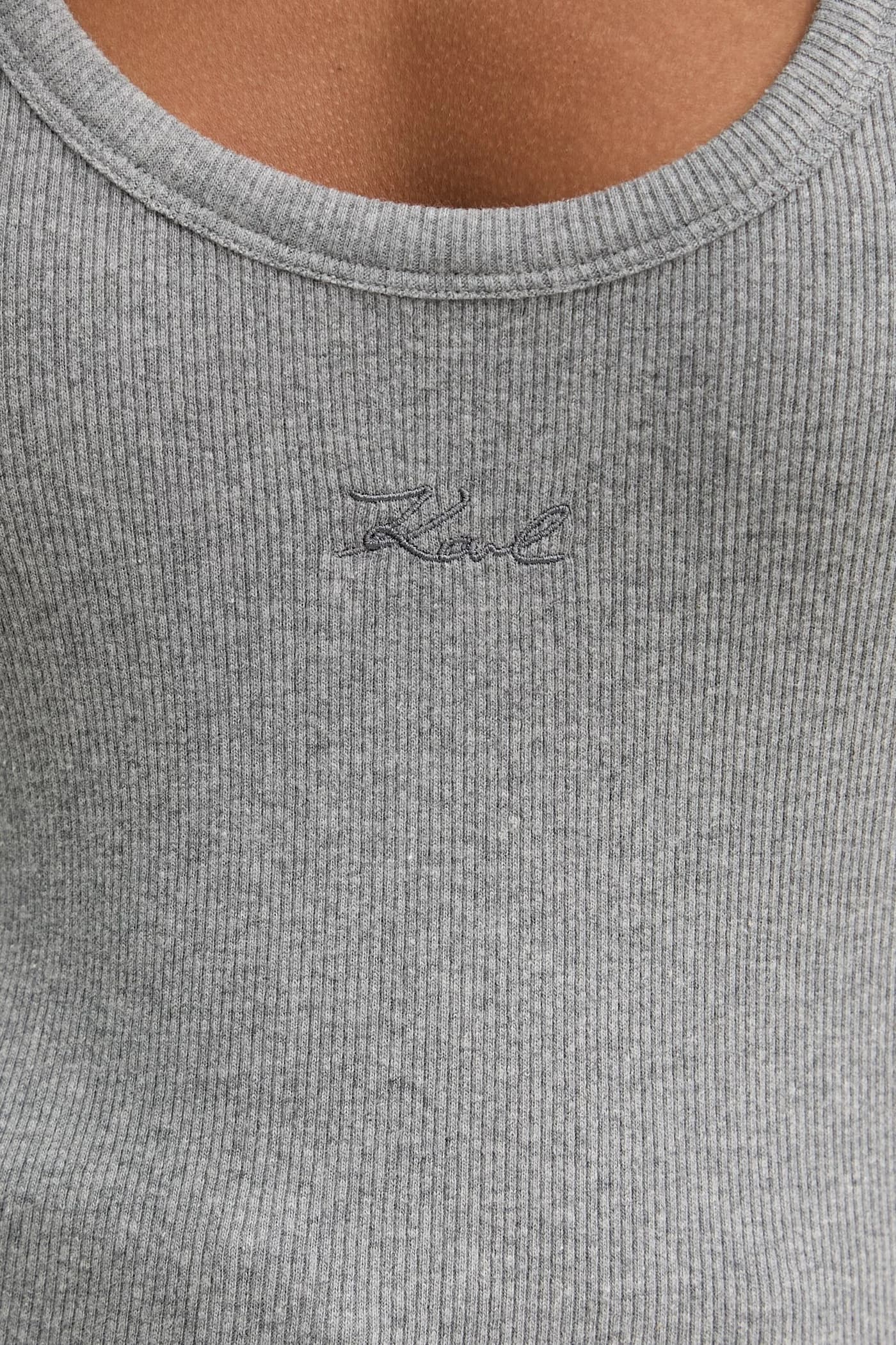 Женский хлопковый топ с эластаном - фото 5