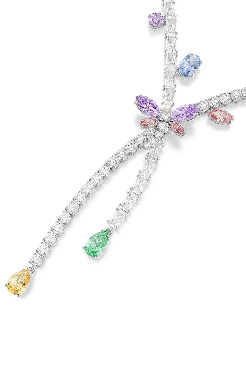 Женское металлическое колье с цирконом Ariana Grande x Swarovski - фото 2