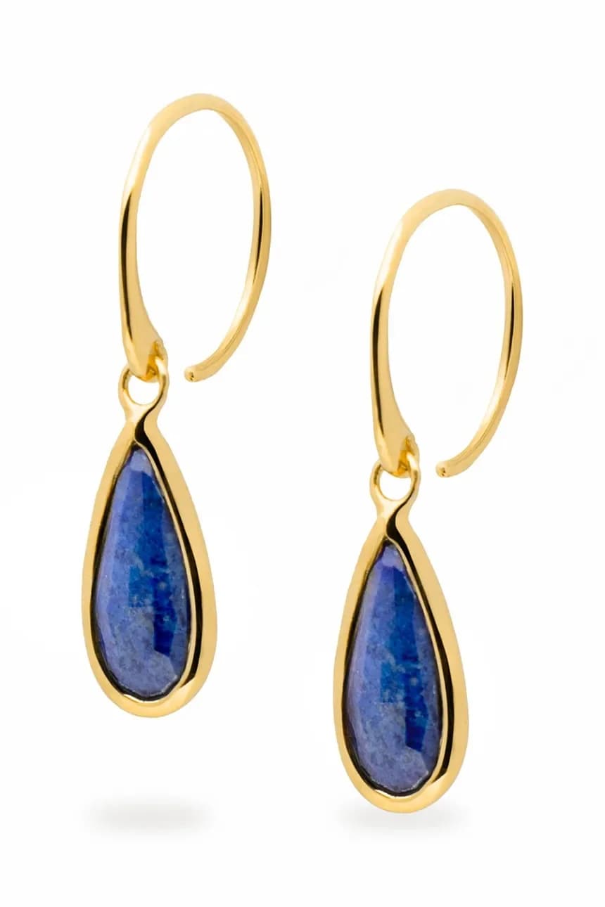 Серебряные серьги DUO с позолотой