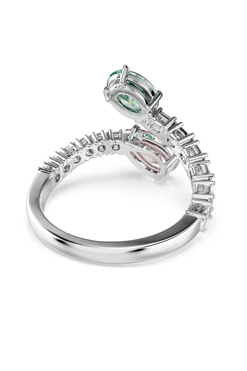 Женское металлическое кольцо с кристаллом Swarovski - фото 2