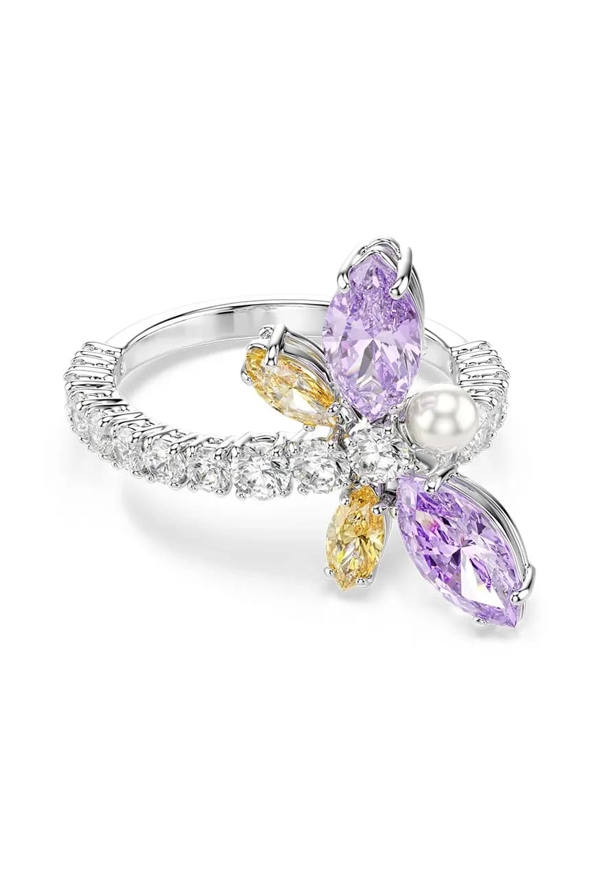 Женское металлическое кольцо с кристаллом Ariana Grande x Swarovski