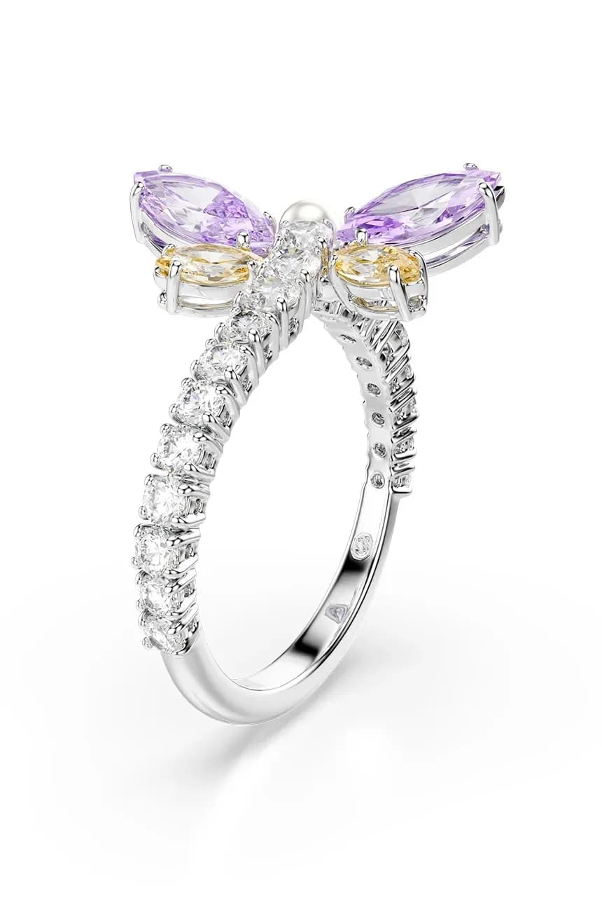 Женское металлическое кольцо с кристаллом Ariana Grande x Swarovski - фото 3