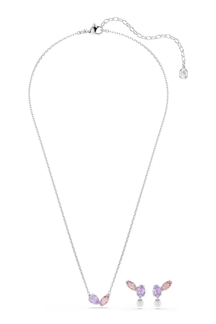 Женский комплект металлических украшений с кристаллами Swarovski Ariana Grande x Swarovski - фото 2