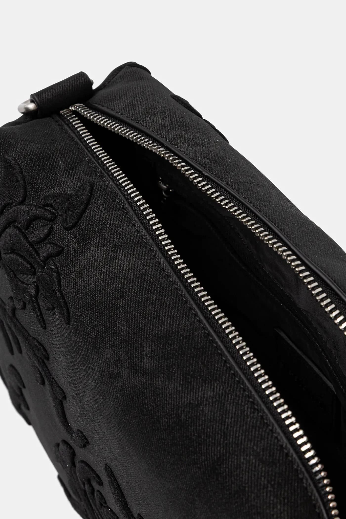 Сумочка ROMEO FLORAL TOTAL ЧЕРНАЯ - фото 5