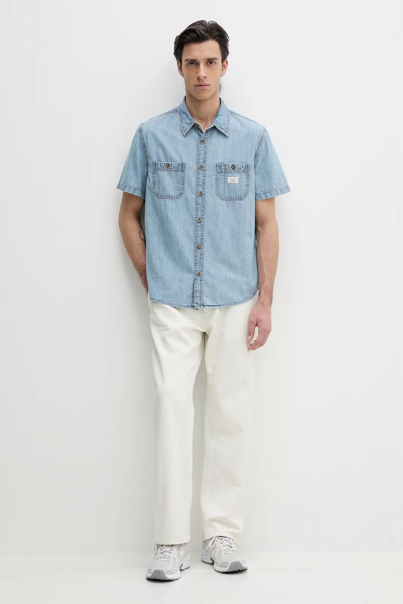 Мужская джинсовая рубашка - фото 2